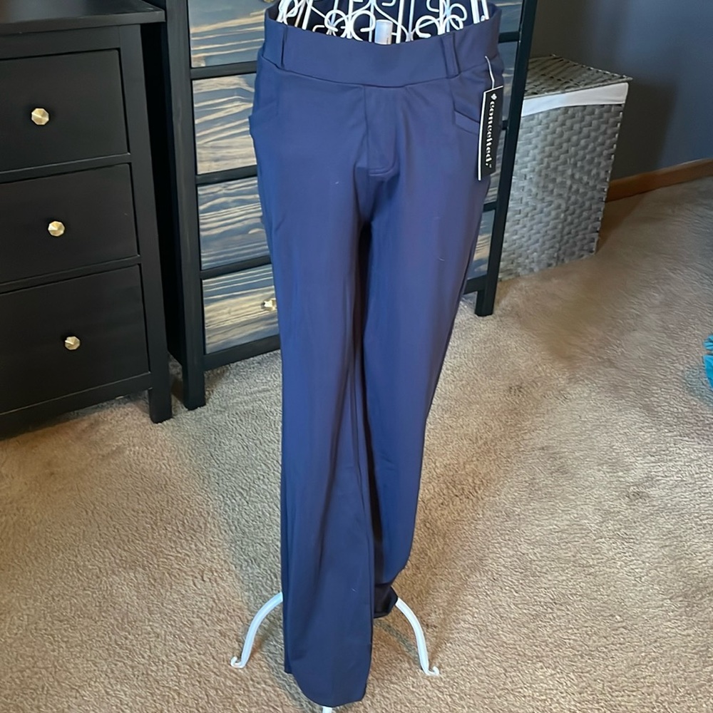 Navy blue stretchy pants